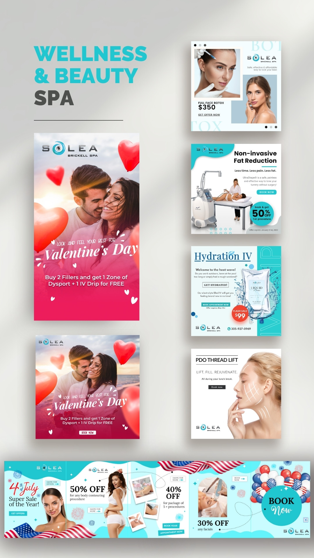 Medspa Banners examples