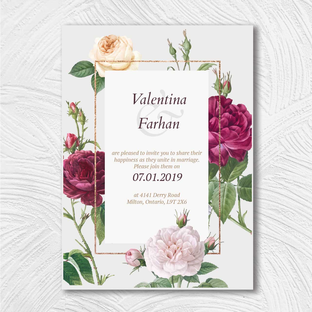 Wedding invitation